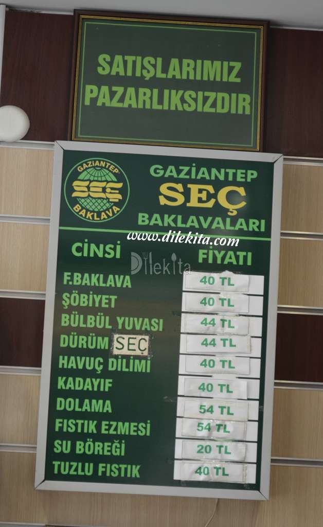 Gaziantep Seç Baklavaları